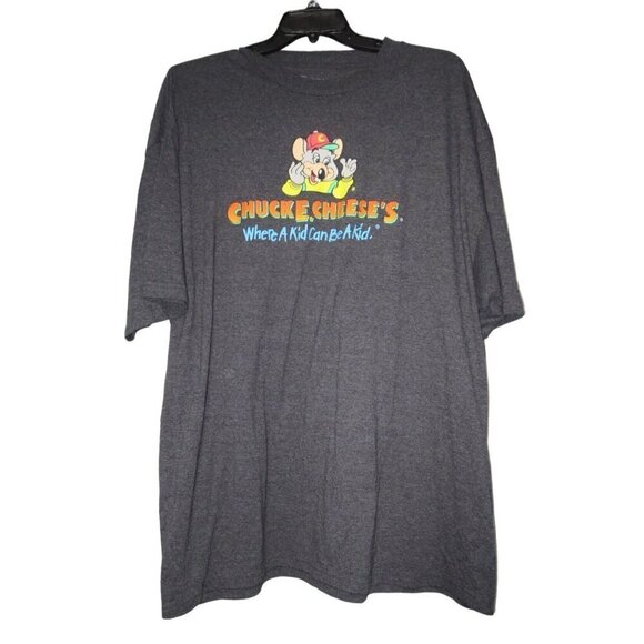 Chuck E Cheese Kid Can Be A Kid Gray Tee Shirt Mens Size 3XLT - Picture 1 of 5